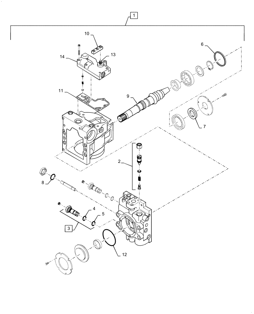 Схема запчастей Case IH PATRIOT 2250 - (29.100.AC[02]) - HYDROSTATIC PUMP, REAR, 55CC (29) - HYDROSTATIC DRIVE