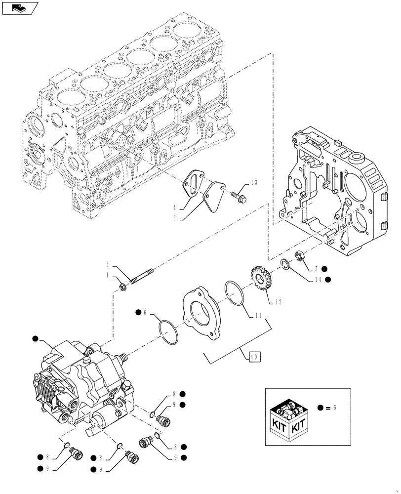 Схема запчастей Case IH 3230 - (10.246.01) - FUEL INJECTION PUMP (10) - ENGINE