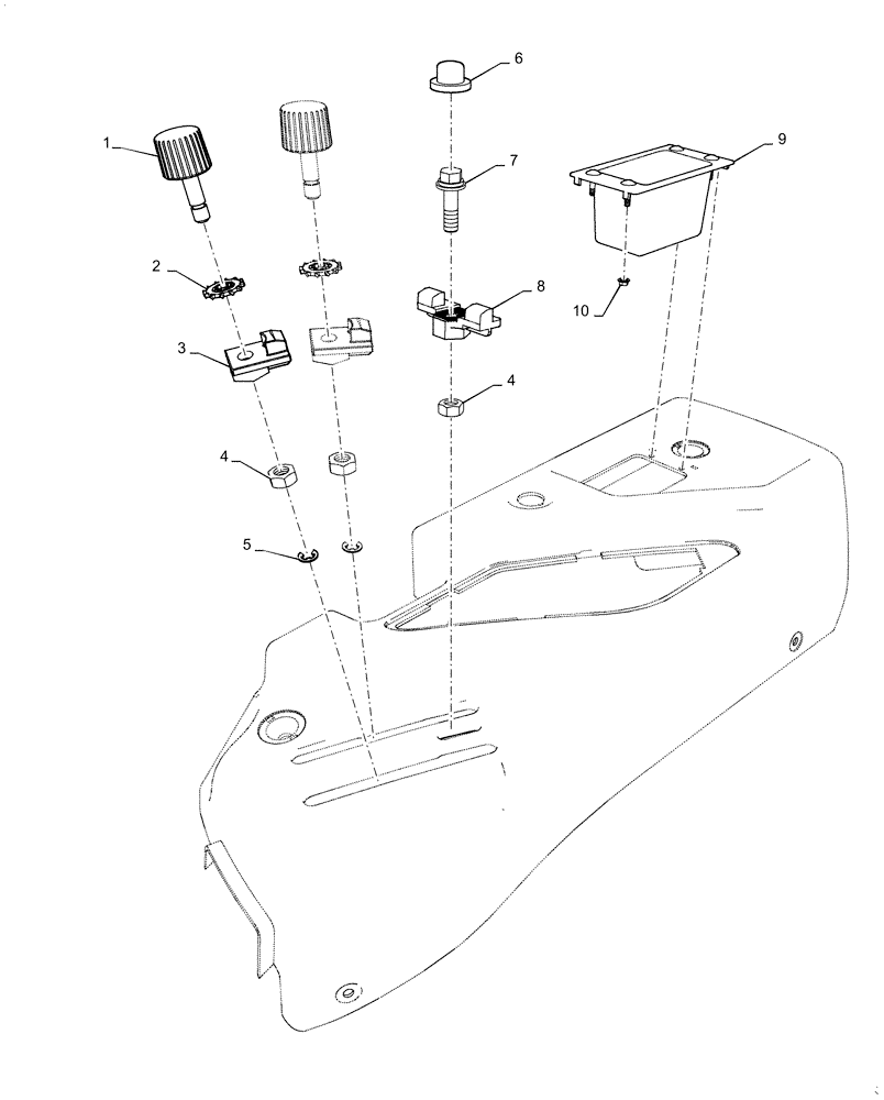 Схема запчастей Case IH FARMALL 40C - (37.108.AE[02]) - HYDRAULIC, LEVER GUIDE, FARMALL 40C, 50C (37) - HITCHES, DRAWBARS & IMPLEMENT COUPLINGS