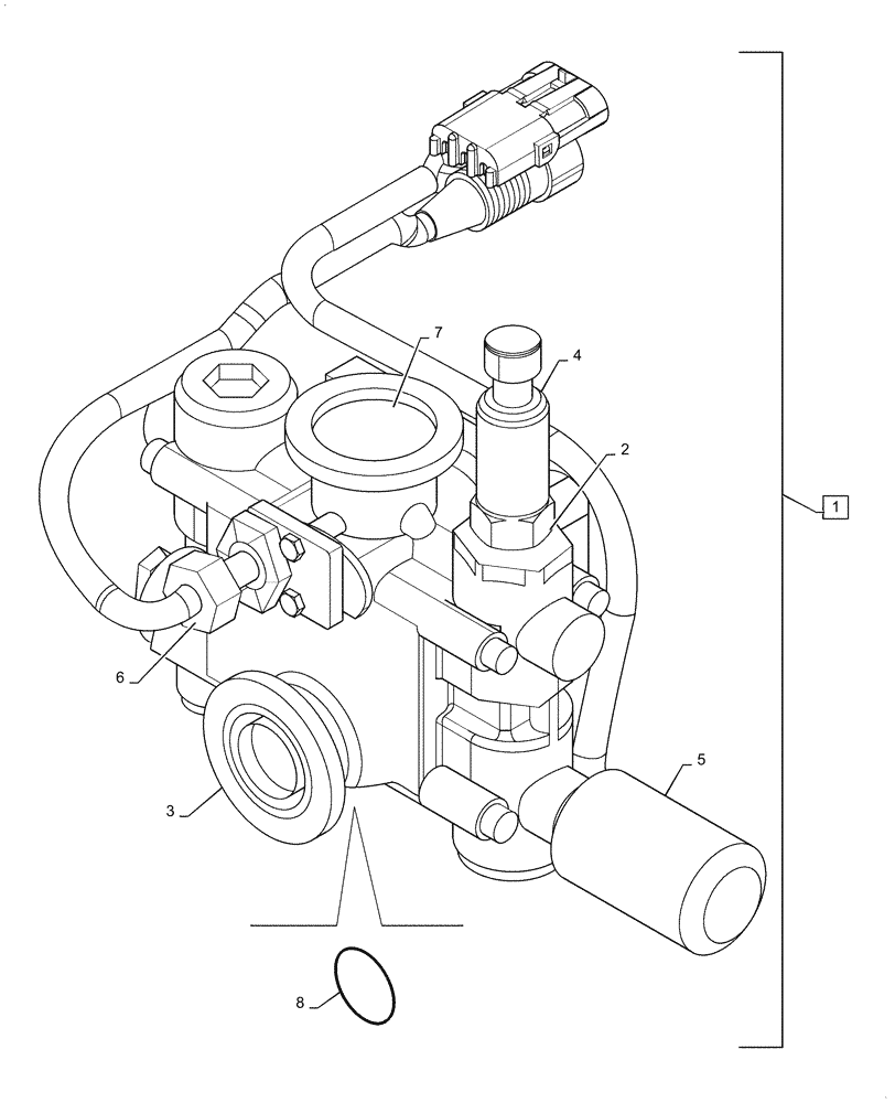 Схема запчастей Case IH PATRIOT 3240 - (78.110.AG[07]) - DIRECT INJECTION PUMP BREAKDOWN (78) - SPRAYING