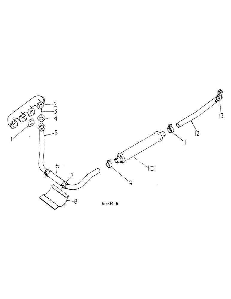 Схема запчастей Case IH 784 - (12-08) - POWER, UNDERSLUNG EXHAUST Power