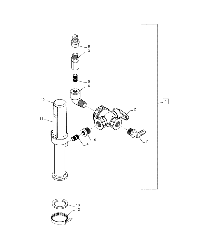 Схема запчастей Case IH PATRIOT 2250 - (78.110.AG[06]) - DIRECT INJECTION RECIRCULATION VALVE ASSY (78) - SPRAYING