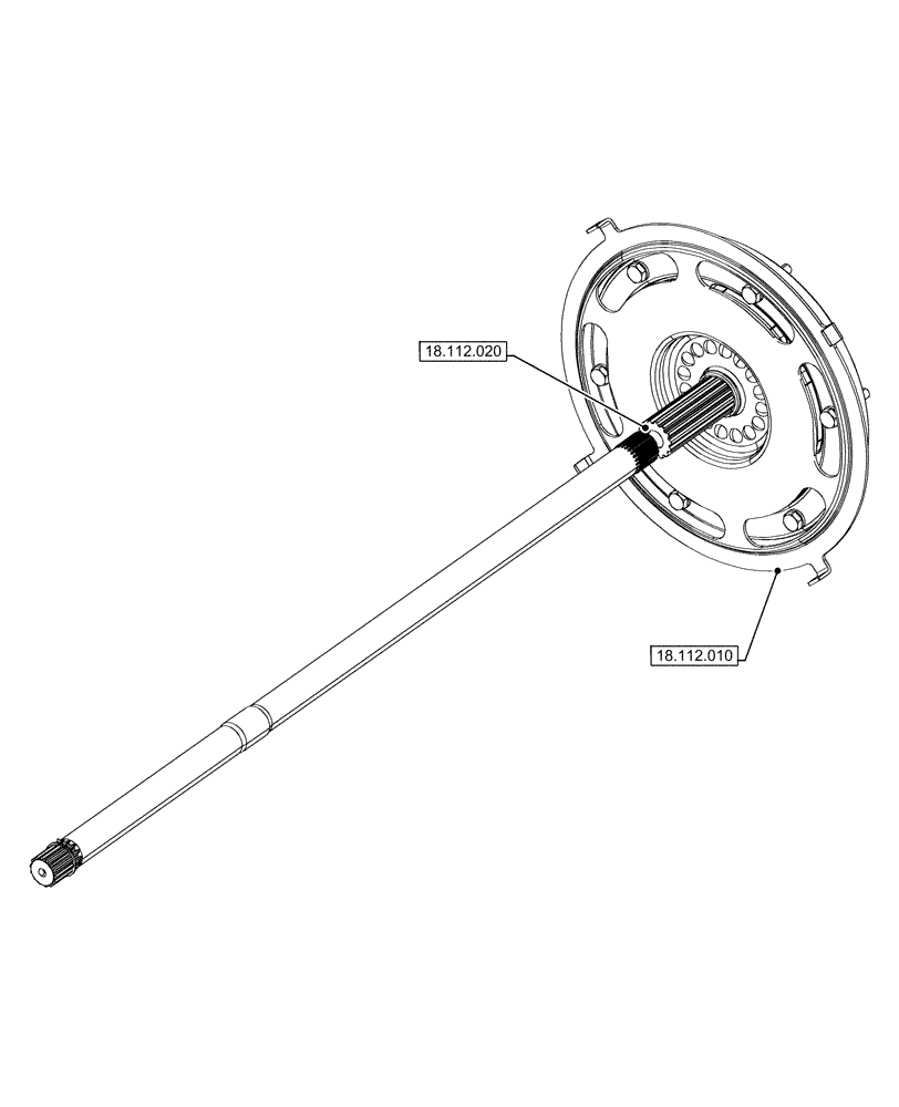 Схема запчастей Case IH OPTUM 270 CVT - (18.000.00[02]) - SECTION INDEX - CLUTCH (18) - CLUTCH