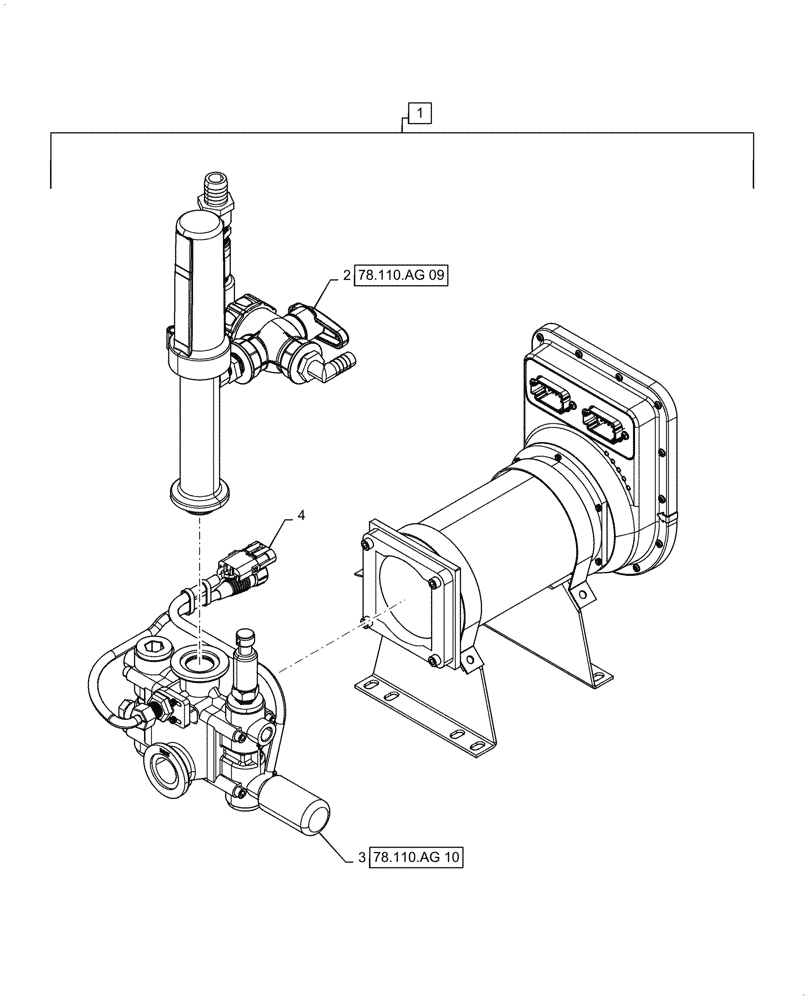 Схема запчастей Case IH PATRIOT 2250 - (78.110.AG[05]) - DIRECT CHEMICAL INJECTION PUMP (78) - SPRAYING