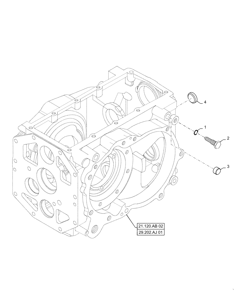 Схема запчастей Case IH FARMALL 40C - (31.101.AB[02]) - SHIFTING UNIT, PTO, FARMALL 40C, 50C (31) - IMPLEMENT POWER TAKE OFF