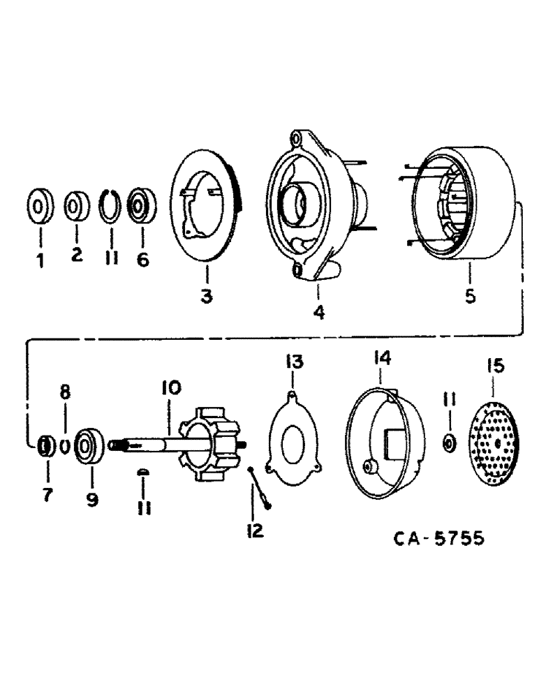 Схема запчастей Case IH 1460 - (08-17) - ELECTRICAL, ALTERNATOR GENERATOR, WITH INTEGRAL SOLID STATE VOLTAGE REGULATOR (06) - ELECTRICAL