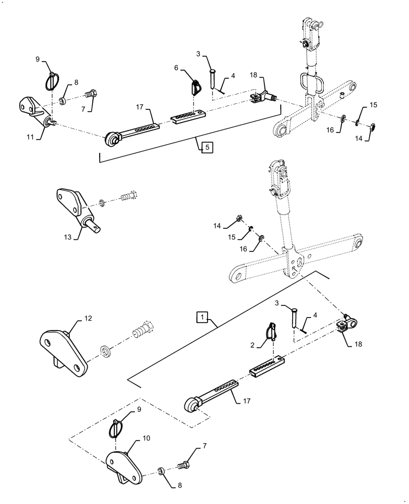 Схема запчастей Case IH FARMALL 40C - (37.120.AF[02]) - STABILIZER, FARMALL 40C, 50C (37) - HITCHES, DRAWBARS & IMPLEMENT COUPLINGS