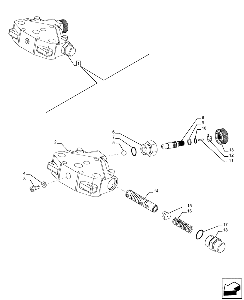 Схема запчастей Case IH FARMALL 120U - (35.204.130) - VAR - 334121 - 3 REMOTE CONTROL VALVES, REAR, W/ FLOW CONTROL, COMPONENTS (35) - HYDRAULIC SYSTEMS