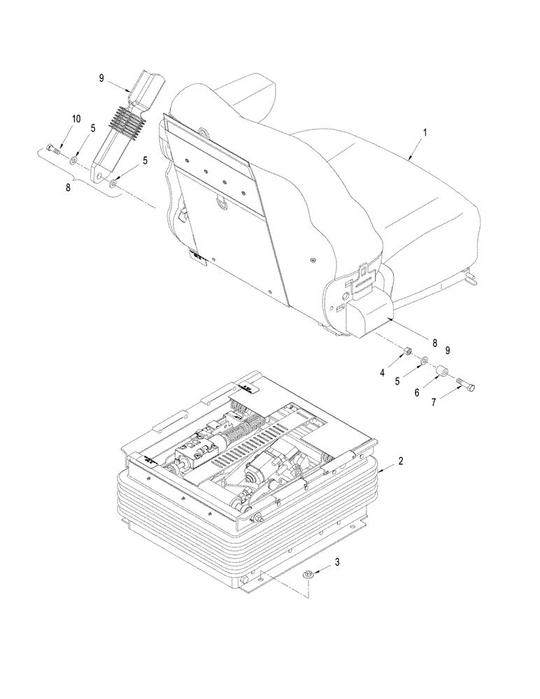 Схема запчастей Case IH STX275 - (09-25) - SEAT (09) - CHASSIS