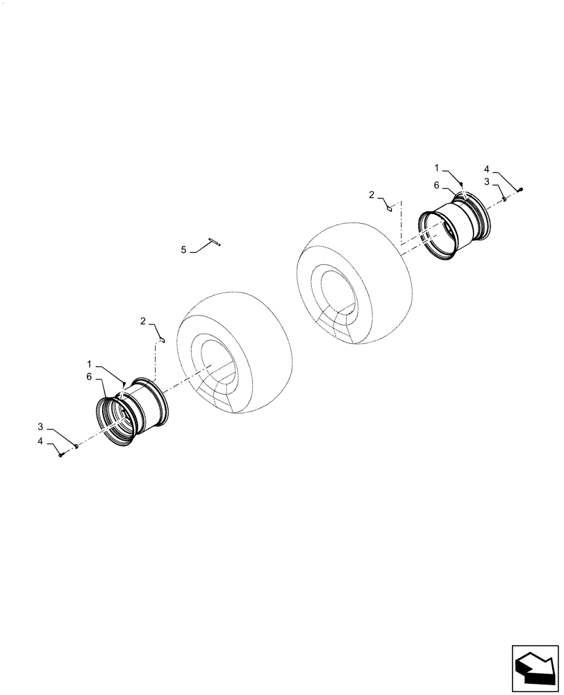 Схема запчастей Case IH AF4077 - (44.511.AG[01]) - FRONT WHEEL TRACTION, USE FOR 2015 (44) - WHEELS