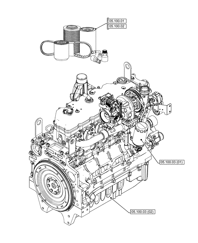 Схема запчастей Case IH PUMA 165 CVT - (05.000.00) - SECTION INDEX - SERVICE & MAINTENANCE (05) - SERVICE & MAINTENANCE