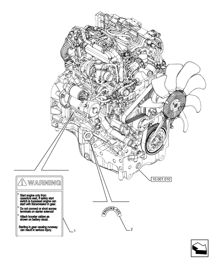 Схема запчастей Case IH FARMALL 110U - (90.108.150) - VAR - 330500, 330501, 330502, 330503, 330504, 330505, 330506, 330507, 330508, 330509, 330510, 330511, 330512, 330514, 330517, 330576, 330843, 335660, 390500 - WARNING DECAL, NA (90) - PLATFORM, CAB, BO