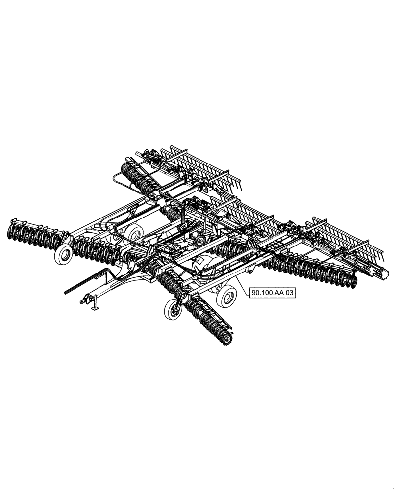 Схема запчастей Case IH TRUE-TANDEM 375 - (00.000.90[375]) - PICTORIAL INDEX - PLATFORM, CAB, BODYWORK AND DECALS (00) - GENERAL & PICTORIAL INDEX