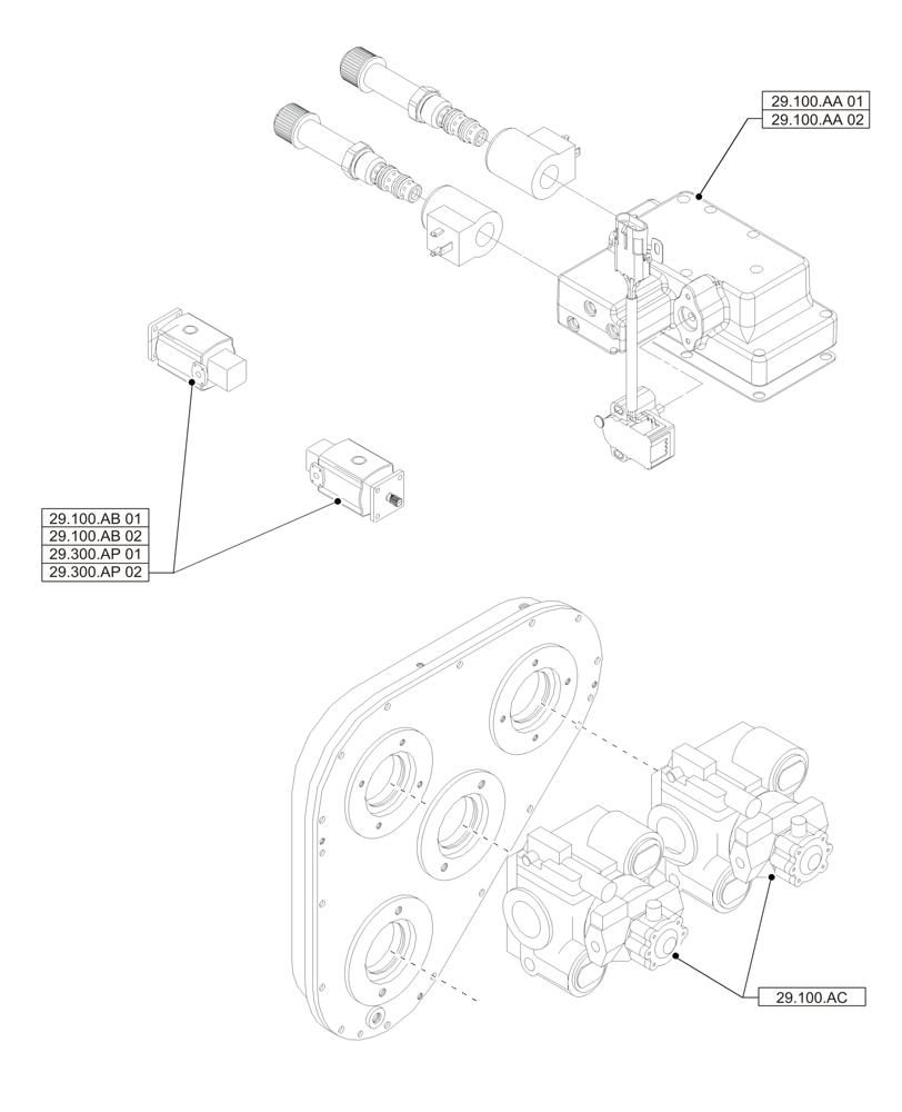 Схема запчастей Case IH A8800 - (29.000.00) - SECTION INDEX - HYDROSTATIC TRANSMISSION (29) - HYDROSTATIC DRIVE