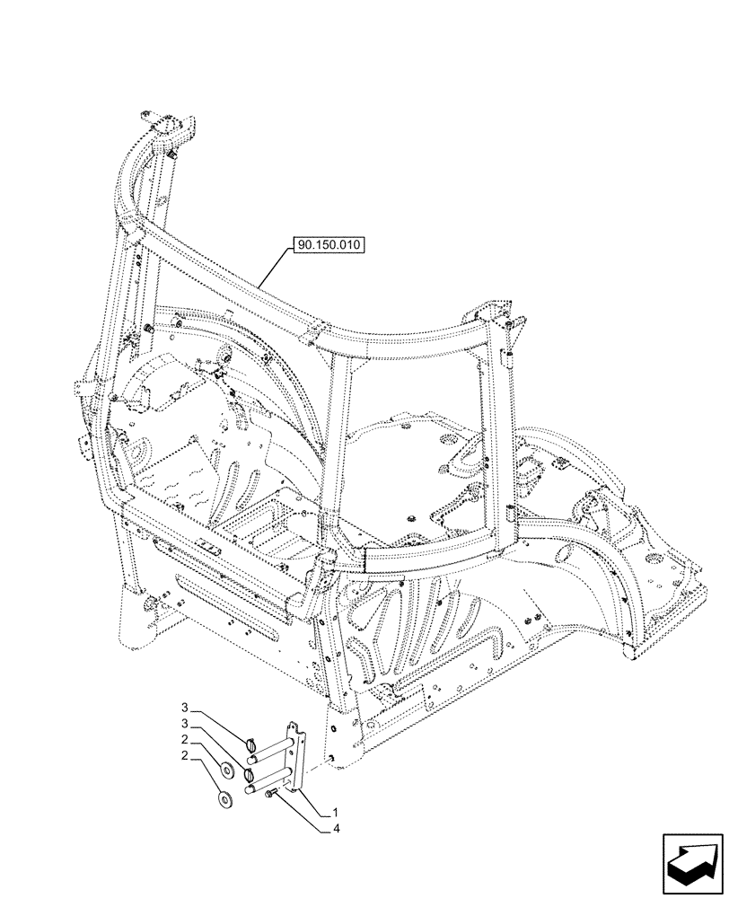 Схема запчастей Case IH FARMALL 110U - (37.120.270) - VAR - 390435, 758324, 758325, 758326 - 3 POINT HITCH, REAR, HOLDER (37) - HITCHES, DRAWBARS & IMPLEMENT COUPLINGS