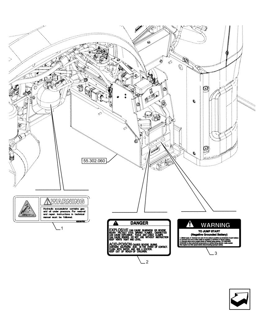 Схема запчастей Case IH FARMALL 120U - (90.108.040) - VAR - 330500, 330501, 330502, 330503, 330504, 330505, 330506, 330507, 330508, 330509, 330510, 330511, 330512, 330514, 330517, 330576, 330843, 335660, 390500 - WARNING DECAL, NA (90) - PLATFORM, CAB, BO