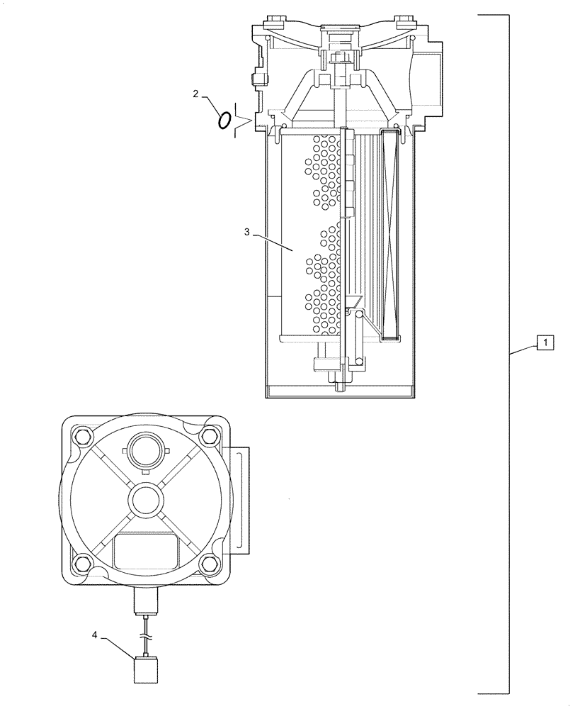 Схема запчастей Case IH SPX4410 - (06-022[02]) - IN-TANK FILTER, SN JFG0007053 TO Y5T020056 Hydraulic Plumbing