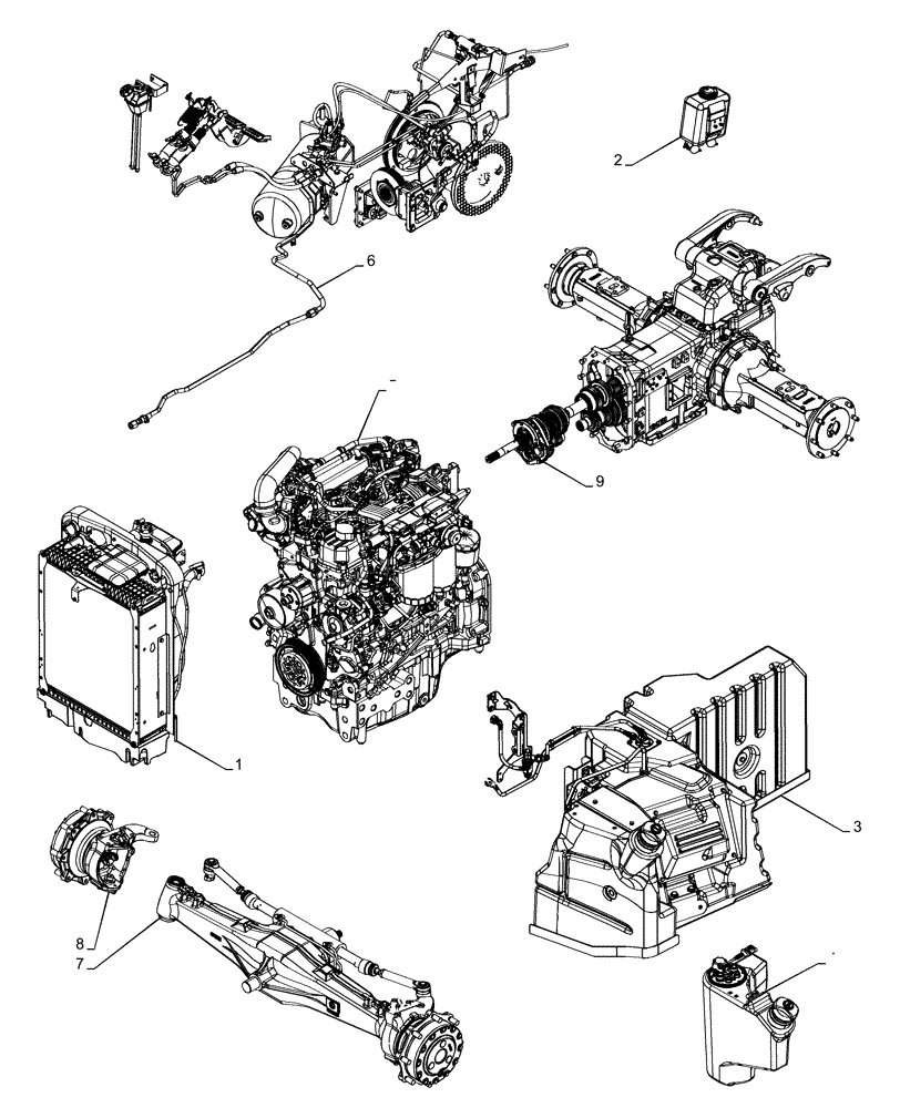 Схема запчастей Case IH FARMALL 120U - (05.100.032) - CAPACITIES (05) - SERVICE & MAINTENANCE