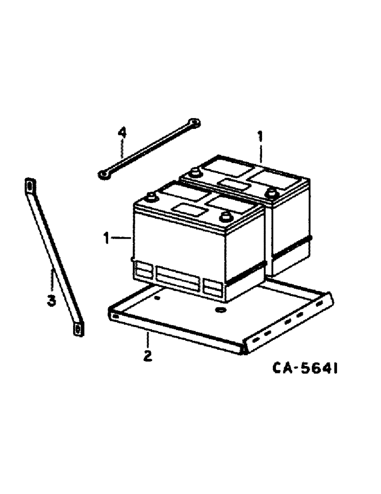 Схема запчастей Case IH 1480 - (08-29) - ELECTRICAL, BATTERY AND MOUNTING (06) - ELECTRICAL