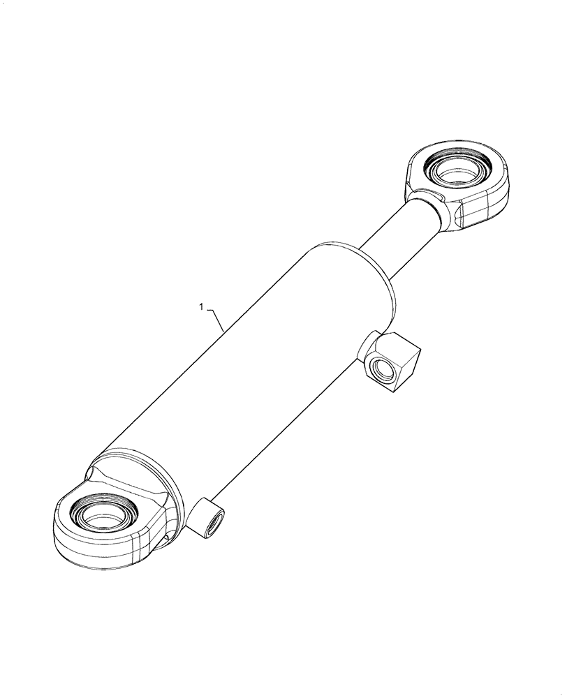 Схема запчастей Case IH MAGNUM 290 - (41.216.AN[05]) - STEERING CYLINDER, DANA AXLE, LH, CL 5 (41) - STEERING