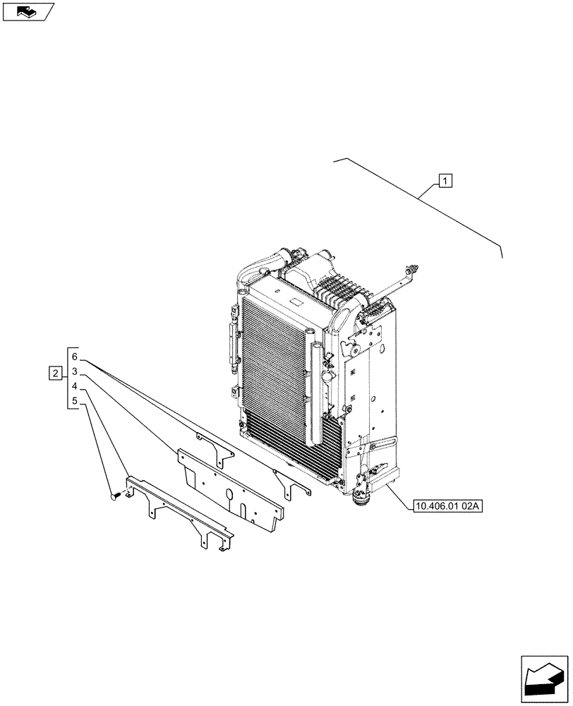 Схема запчастей Case IH PUMA 185 - (88.035.11[12]) - DIA KIT - FRONT HPL FOR SUSPENDED AND STD AXLES, LESS PTO, LESS COUPLER - RADIATOR DUCT AND SEALS (88) - ACCESSORIES