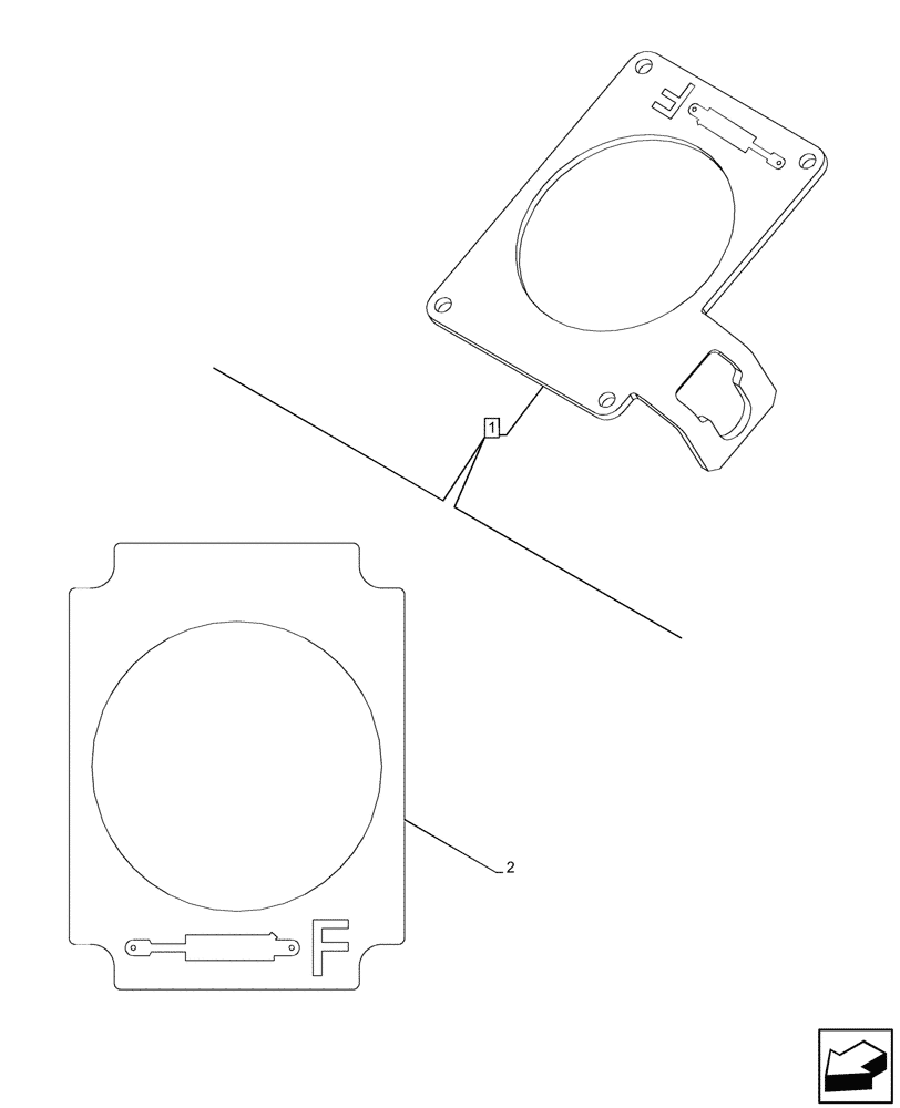 Схема запчастей Case IH FARMALL 100V - (90.108.360) - VAR - 342266, 342267, 759011 - DECAL, CAB JOYSTICK (90) - PLATFORM, CAB, BODYWORK AND DECALS