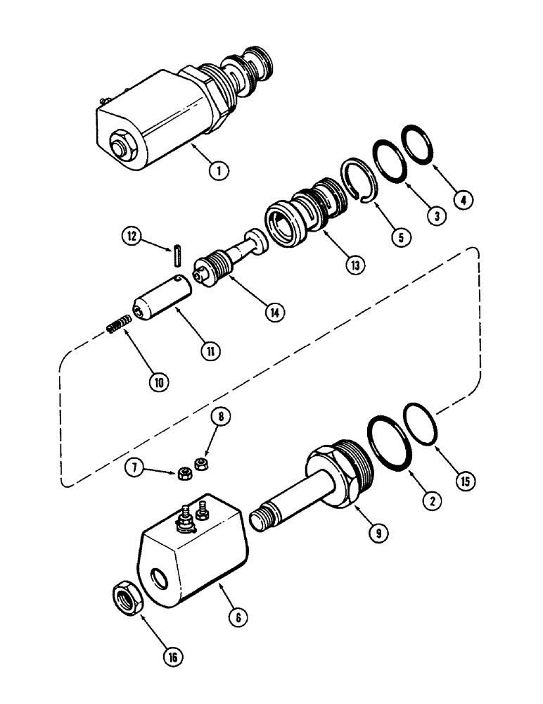 Схема запчастей Case IH 2096 - (6-148) - ELECTRIC SHIFT SOLENOID ASSEMBLY (06) - POWER TRAIN