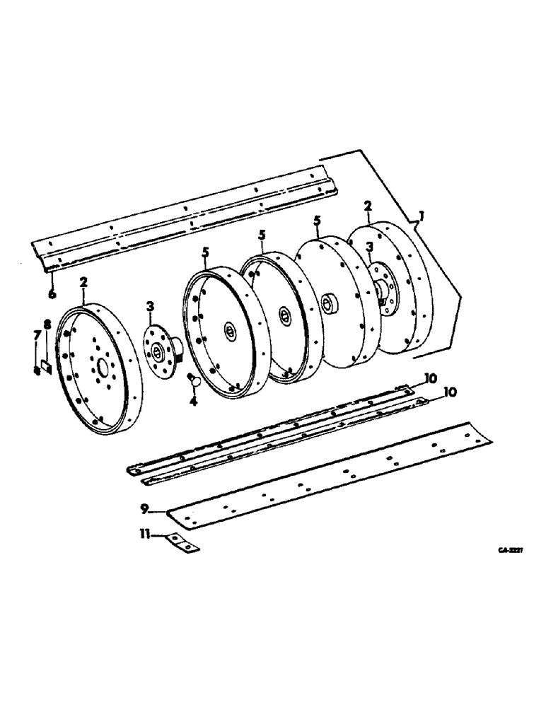 Схема запчастей Case IH 815 - (R-37) - SEPARATOR, GROUND EAR CORN FEED CYLINDER, SERIAL NO. 4689 AND ABOVE Separation