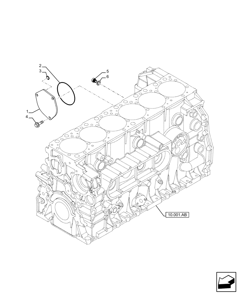 Схема запчастей Case IH F3HFE613A B009 - (10.450.AA) - AIR COMPRESSOR (10) - ENGINE