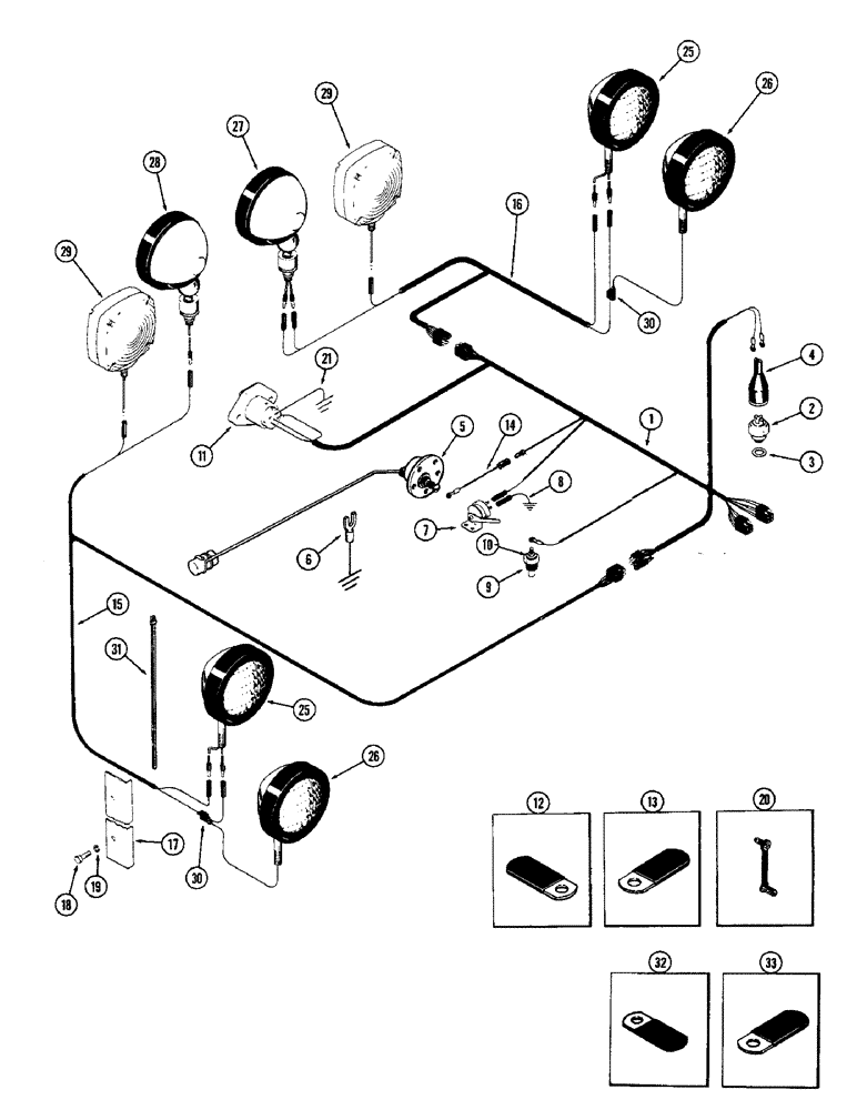 Схема запчастей Case IH 1370 - (082) - TRANSMISSION HARNESS, USED P.I.N. 8753831 TO 8797567 (04) - ELECTRICAL SYSTEMS