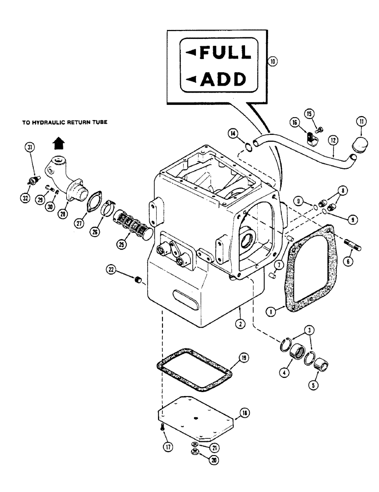 Схема запчастей Case IH 2670 - (192) - TRANSMISSION HOUSING AND ATTACHING PARTS, TRANSMISSION SERIAL NUMBER 10054311 AND AFTER (06) - POWER TRAIN