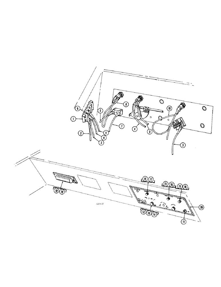 Схема запчастей Case IH 1470 - (184) - CONTROL PANEL, CAB (09) - CHASSIS