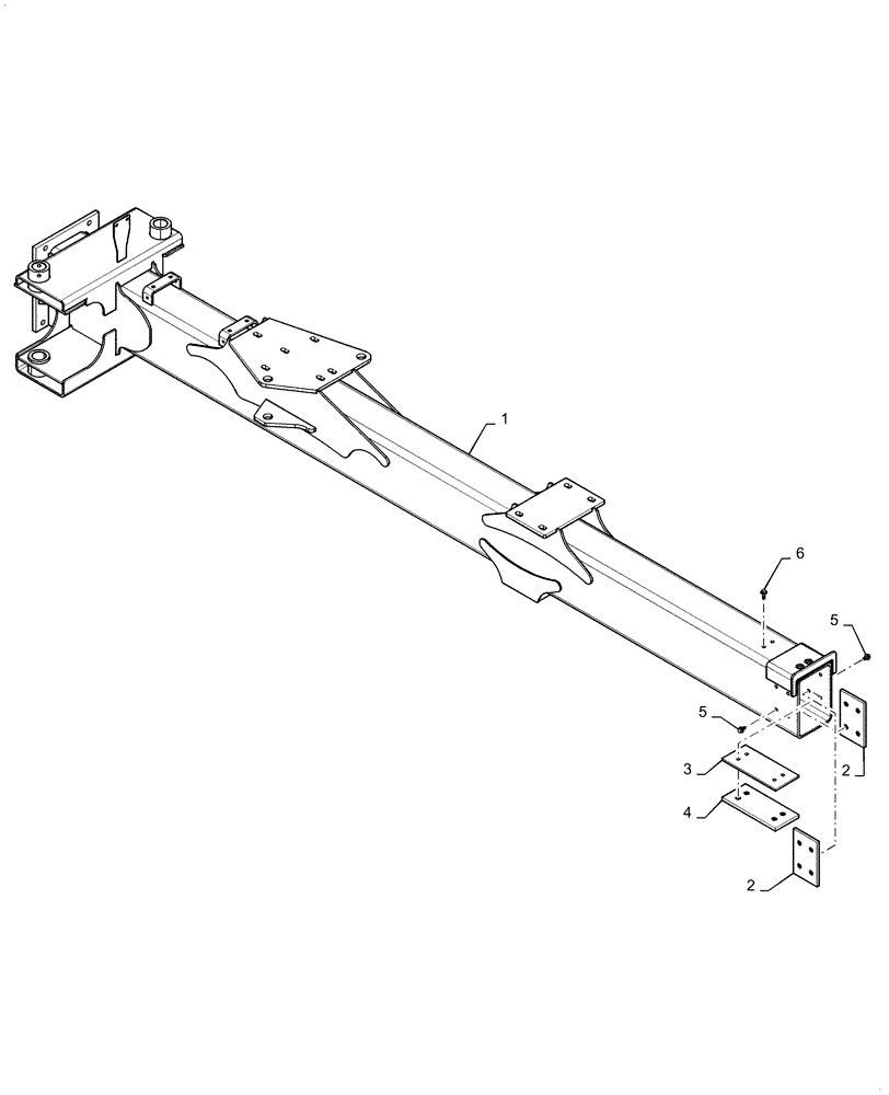 Схема запчастей Case IH 2150 - (37.100.AF[03]) - OUTER HITCH (37) - HITCHES, DRAWBARS & IMPLEMENT COUPLINGS