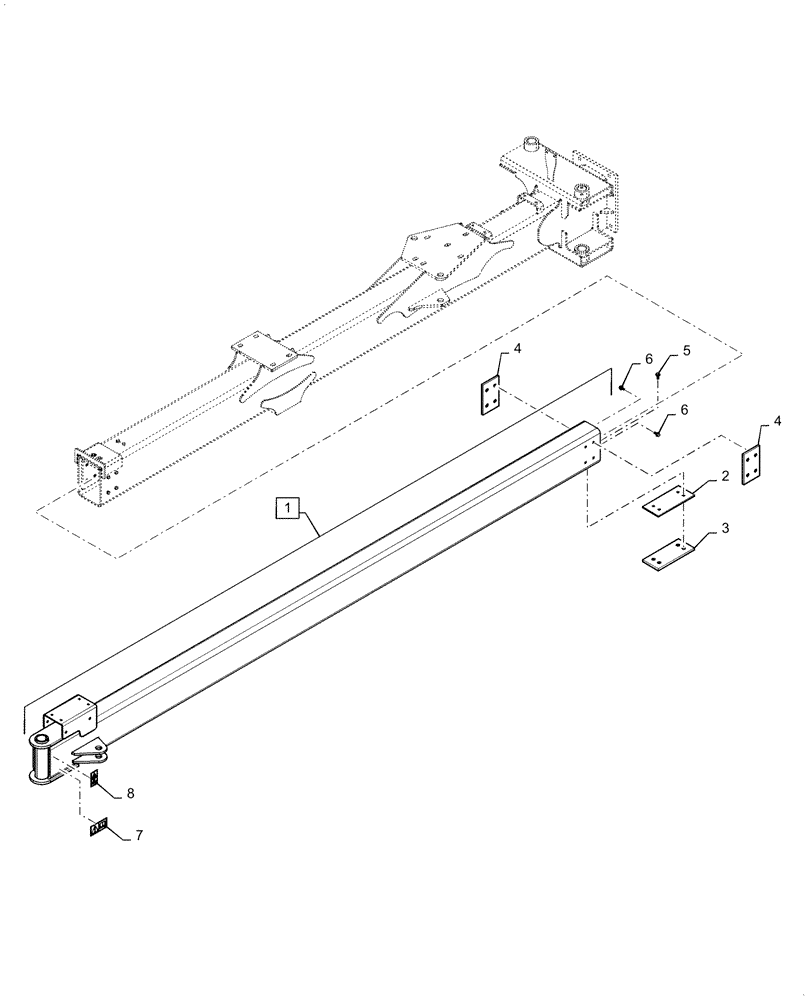 Схема запчастей Case IH 2150 - (37.100.AF[02]) - INNER HITCH (37) - HITCHES, DRAWBARS & IMPLEMENT COUPLINGS