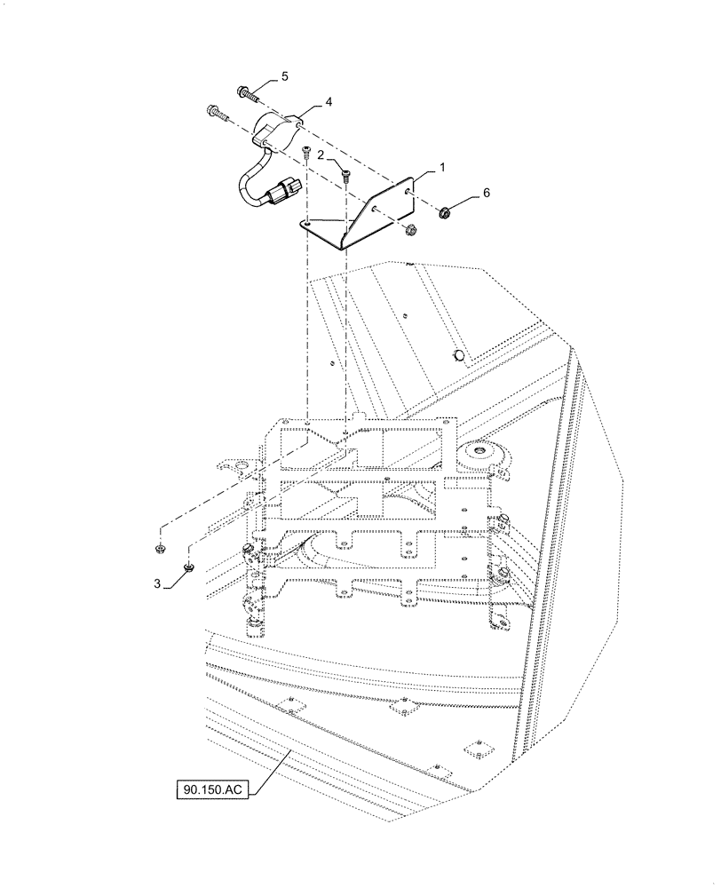 Схема запчастей Case IH 5140 - (55.423.AD) - VAR - 425447 - CROSS FLOW INCLINOMETER (55) - ELECTRICAL SYSTEMS