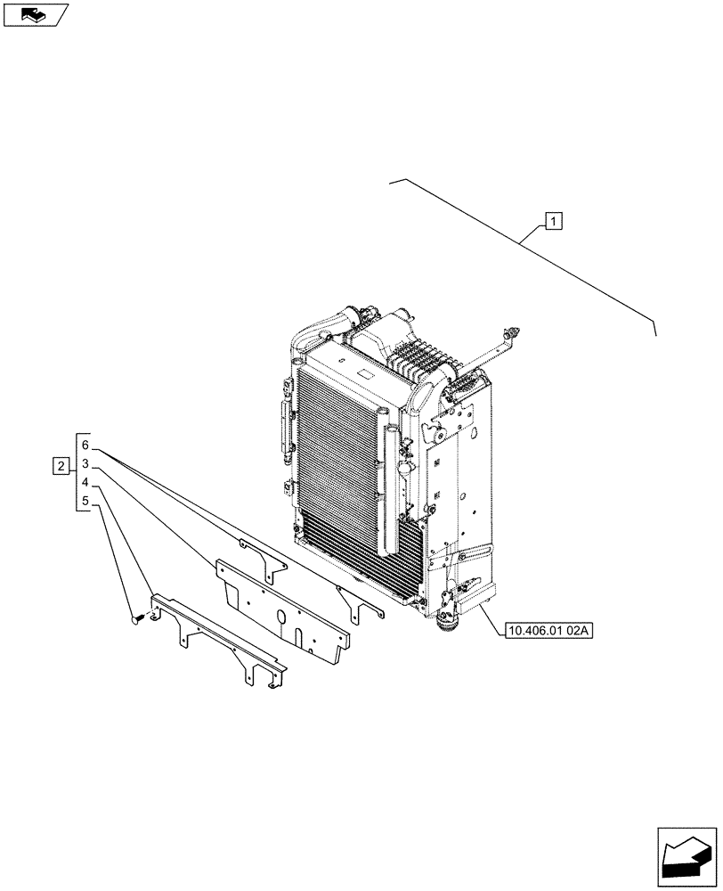 Схема запчастей Case IH PUMA 170 - (88.035.10[12]) - DIA KIT - FRONT HPL FOR SUSPENDED AND STD AXLES, LESS PTO, LESS COUPLER - RADIATOR DUCT AND SEALS (88) - ACCESSORIES