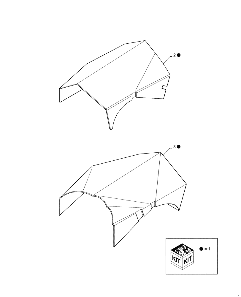 Схема запчастей Case IH 2388 - (09E-10[01]) - KIT GRAIN DRAIN (17) - GRAIN TANK & UNLOADER