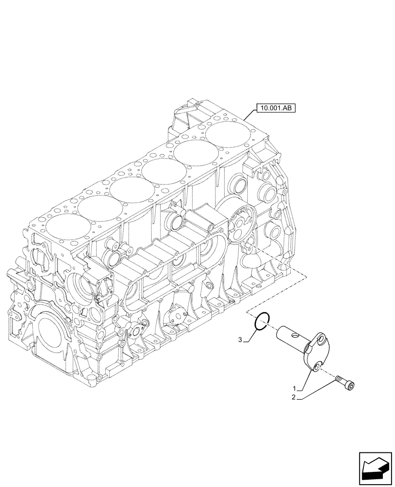 Схема запчастей Case IH F3HFE613A B003 - (10.304.AM) - PRESSURE CONTROL VALVE (10) - ENGINE