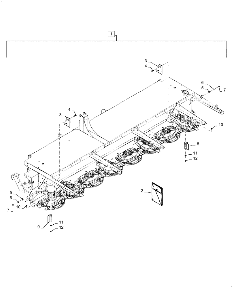 Схема запчастей Case IH DC133 - (88.100.58[17]) - DIA KIT, DRUM PADDLE (88) - ACCESSORIES