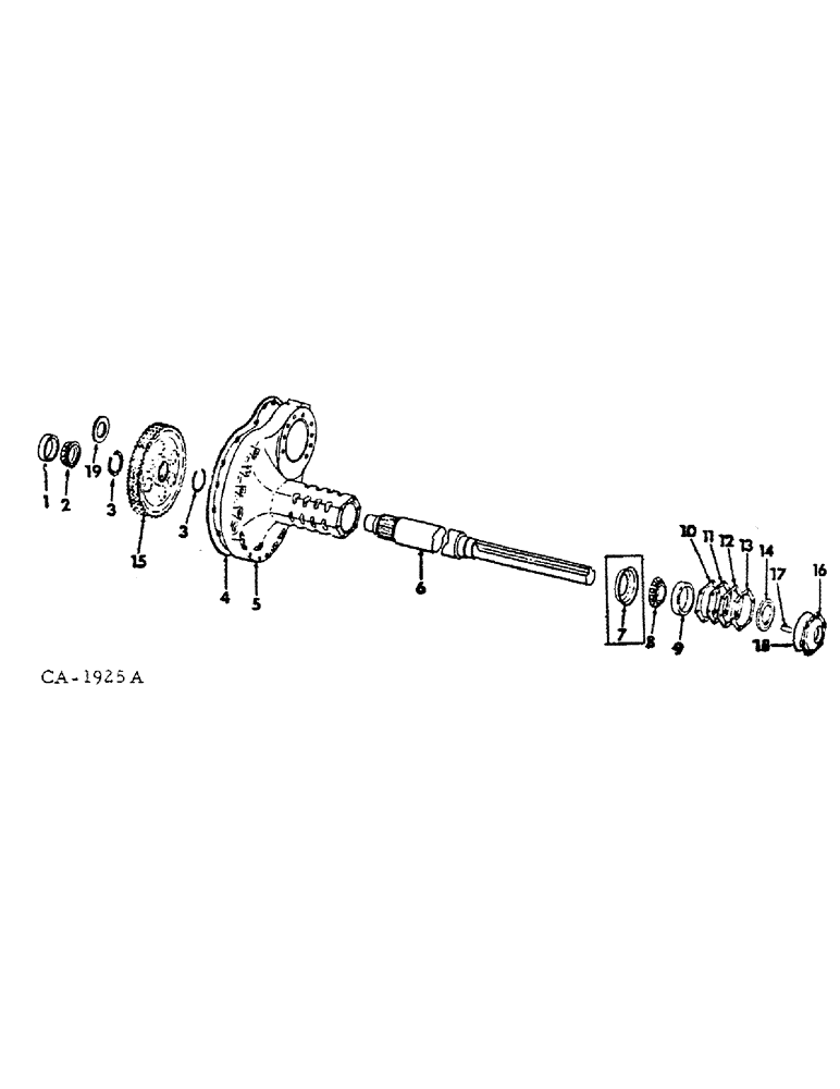 Схема запчастей Case IH 4386 - (07-23) - DRIVE TRAIN, AXLES AND CARRIER (04) - Drive Train