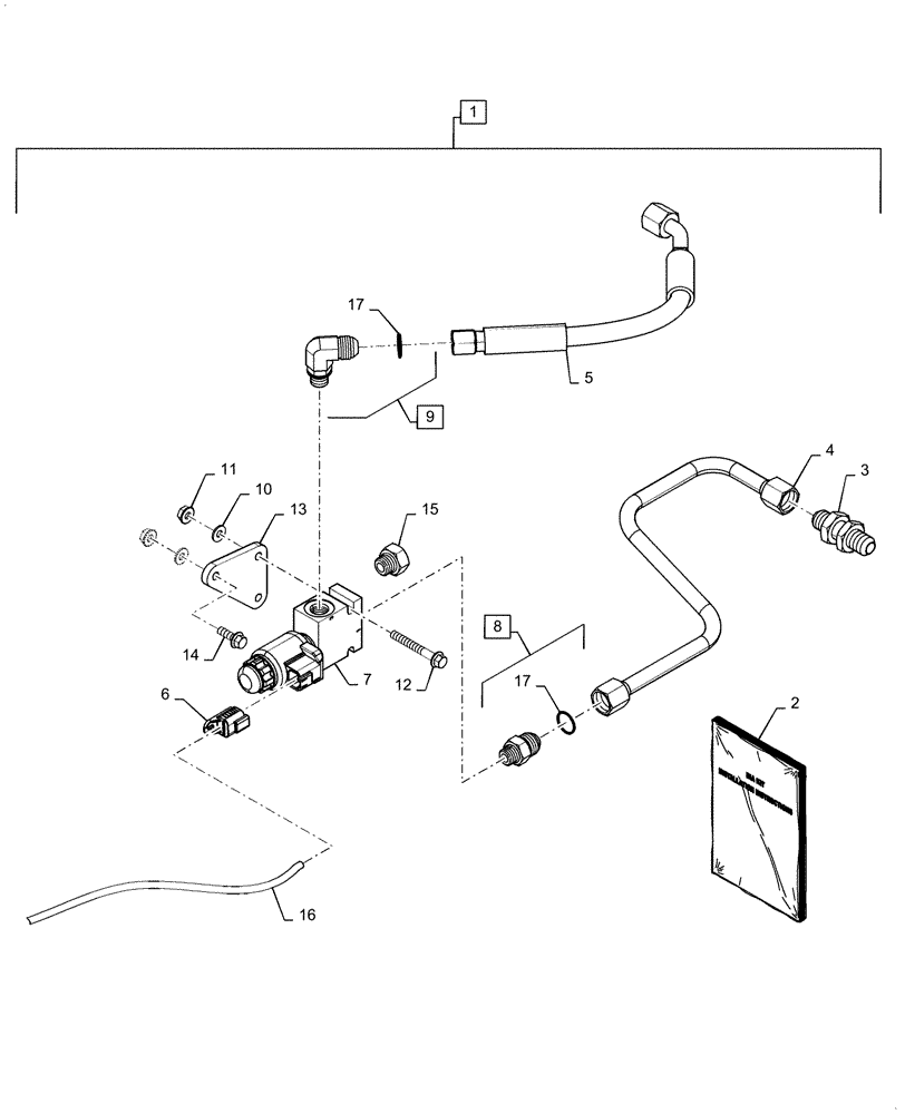 Схема запчастей Case IH WD1504 - (88.100.35[06]) - DIA KIT, DRAPER HEAD CONVERSION ASN YFN676501 (88) - ACCESSORIES