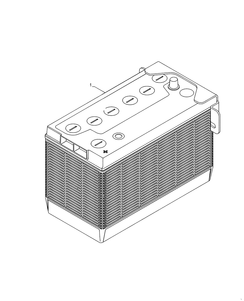 Схема запчастей Case IH SR150 - (55.302.AG) - BATTERY (55) - ELECTRICAL SYSTEMS