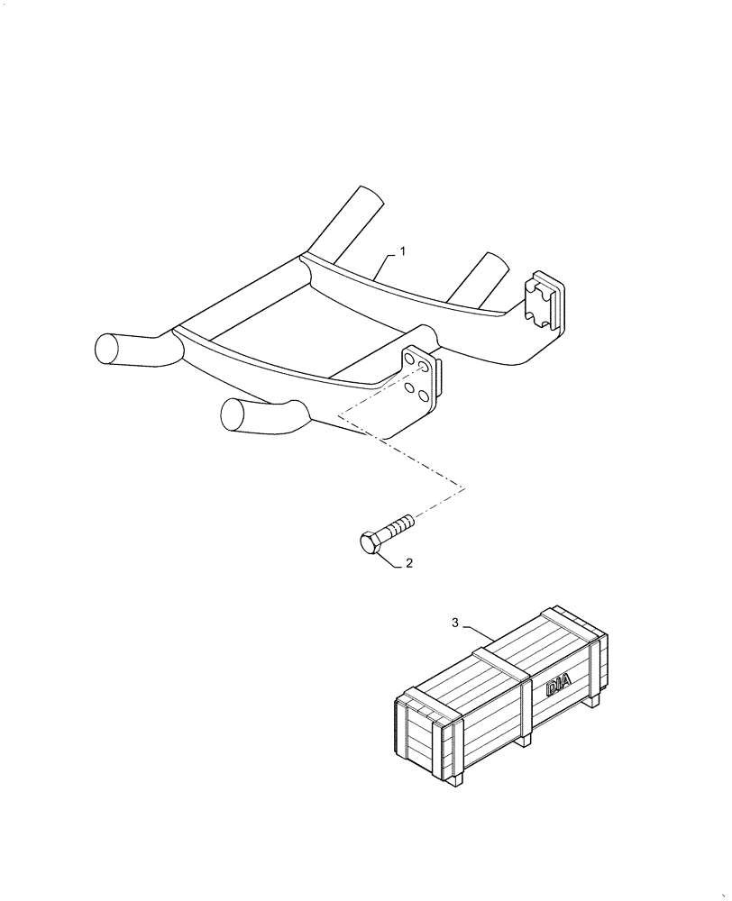 Схема запчастей Case IH FARMALL 50A - (88.100.90[01]) - DIA KIT, GUARD GRILL (88) - ACCESSORIES