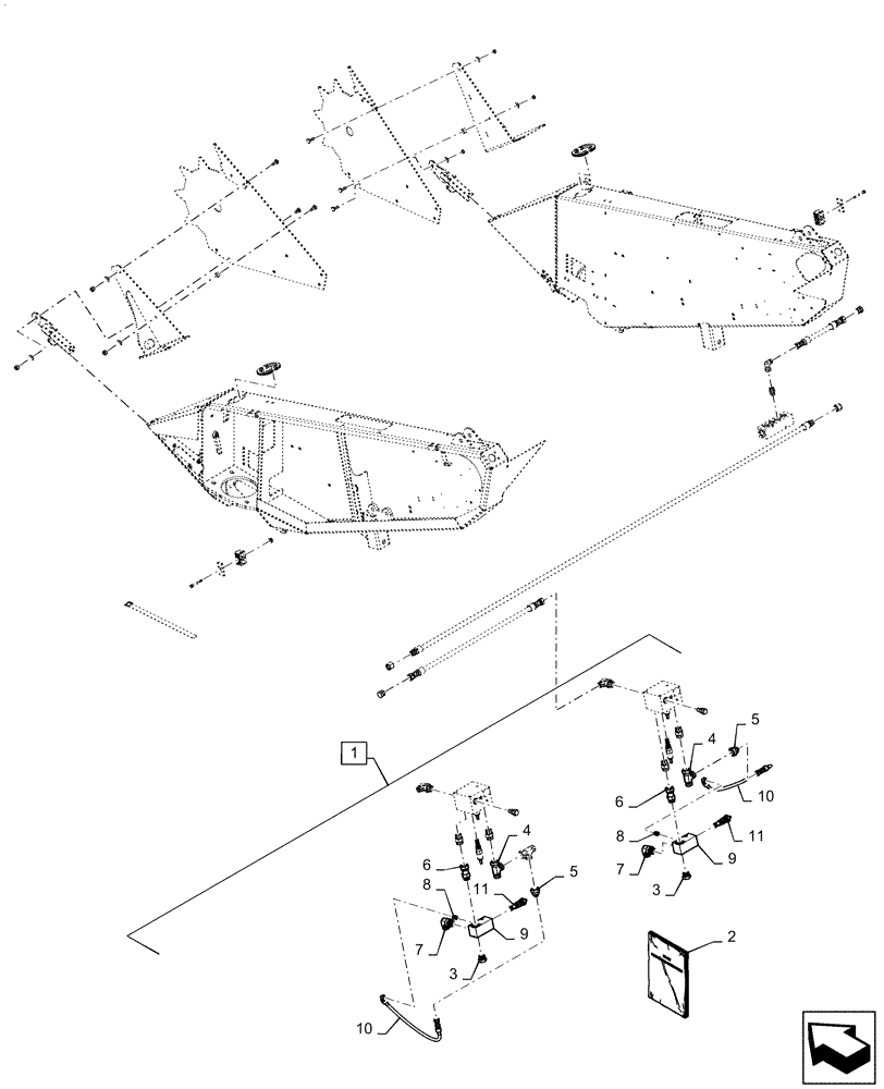 Схема запчастей Case IH DH213 - (88.100.58[06]) - DIA KIT, SEQUENCE VALVE UPDATE (88) - ACCESSORIES