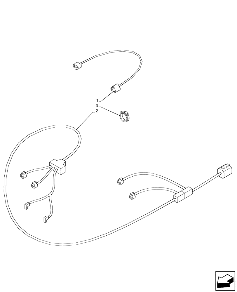 Схема запчастей Case IH PUMA 220 CVT - (55.100.AF) - VAR - 337416 - WIRE CONNECTOR (55) - ELECTRICAL SYSTEMS