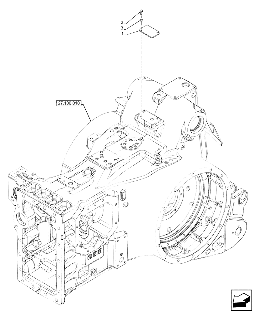 Схема запчастей Case IH OPTUM 270 CVT - (37.110.020) - VAR - 758085, 758086 - 3 POINT HITCH, IMPLEMENT CONTROL, COVER (37) - HITCHES, DRAWBARS & IMPLEMENT COUPLINGS