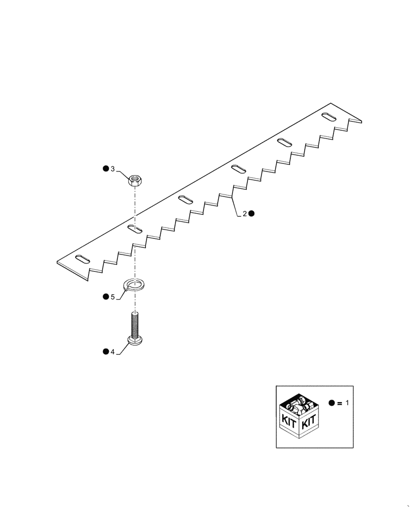 Схема запчастей Case IH 2577 - (88.250.06) - KIT BEATER ROCK TRAP (88) - ACCESSORIES