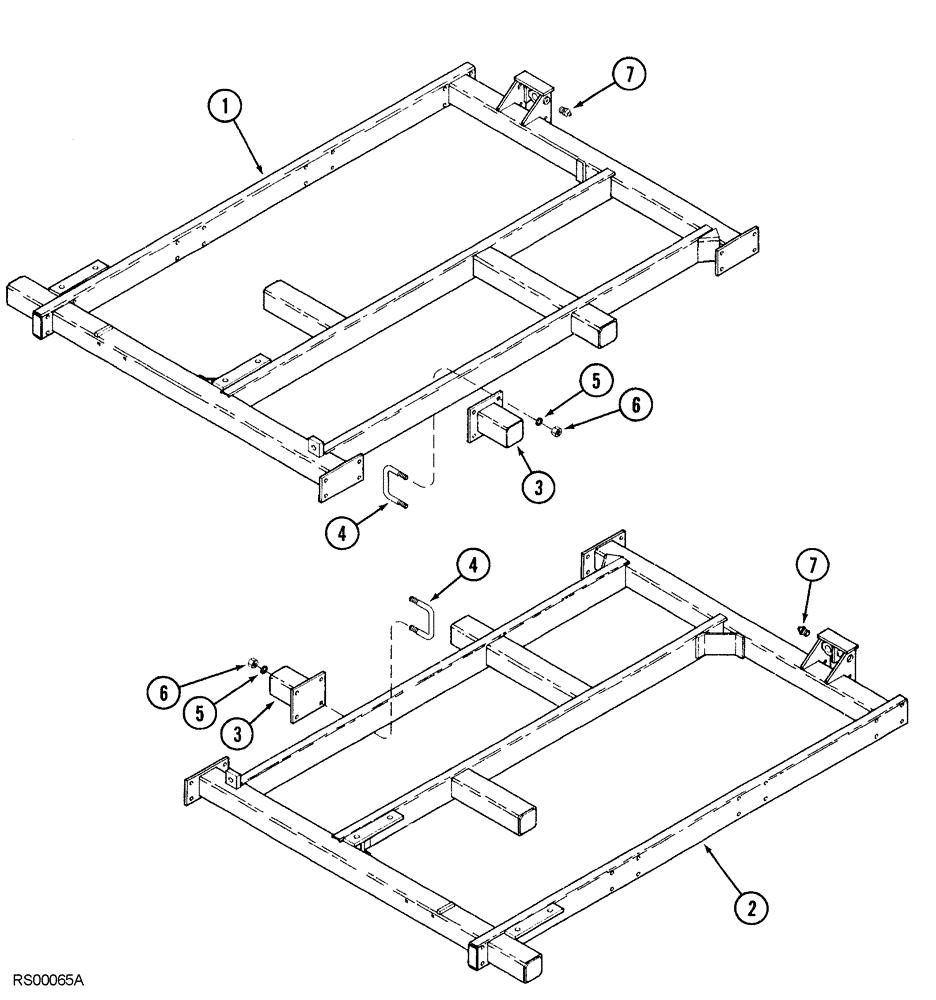 Схема запчастей Case IH 5850 - (09-16) - 6 FOOT WING FRAME, PRIMARY WING FLAT FOLD 25 & 27 WIDE, PRIMARY WING VERTICAL FOLD 29 WIDE (09) - CHASSIS