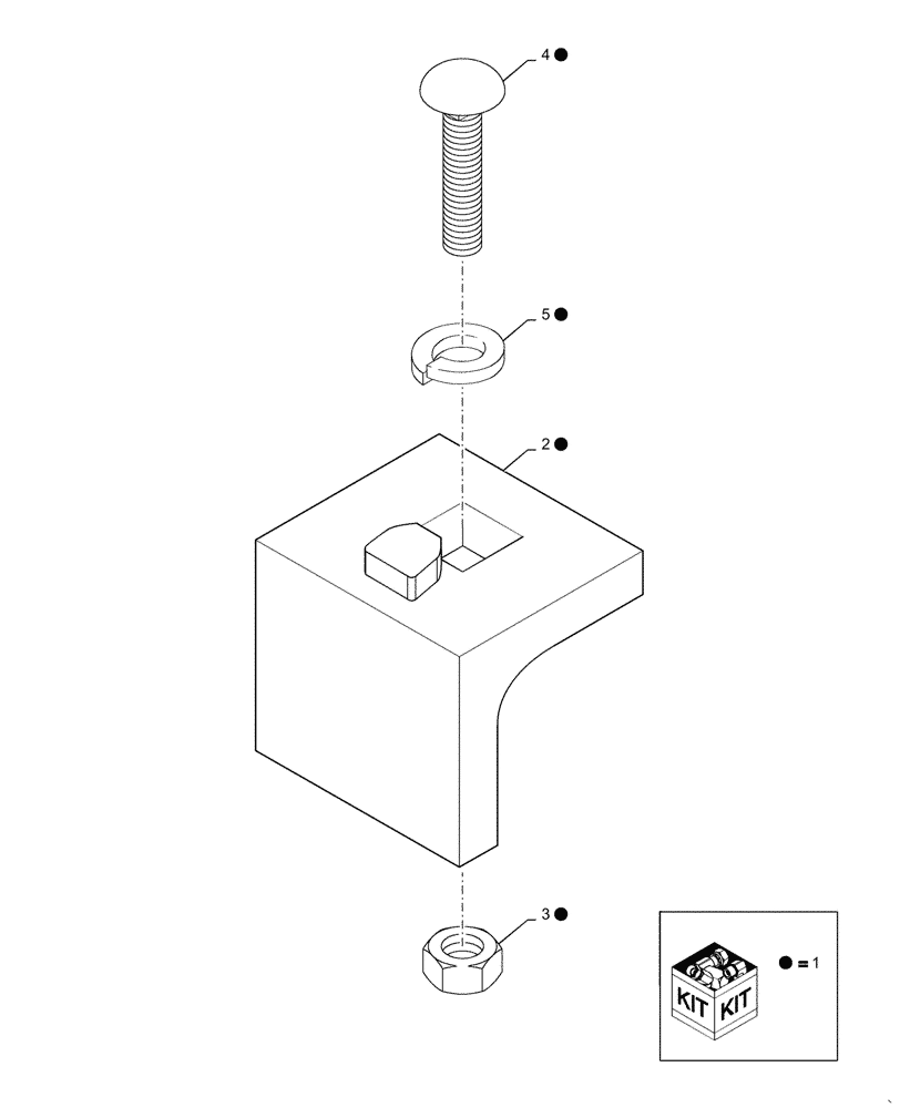 Схема запчастей Case IH 2188 - (88.045.02) - KIT DRUM STOP W/TRAP (88) - ACCESSORIES