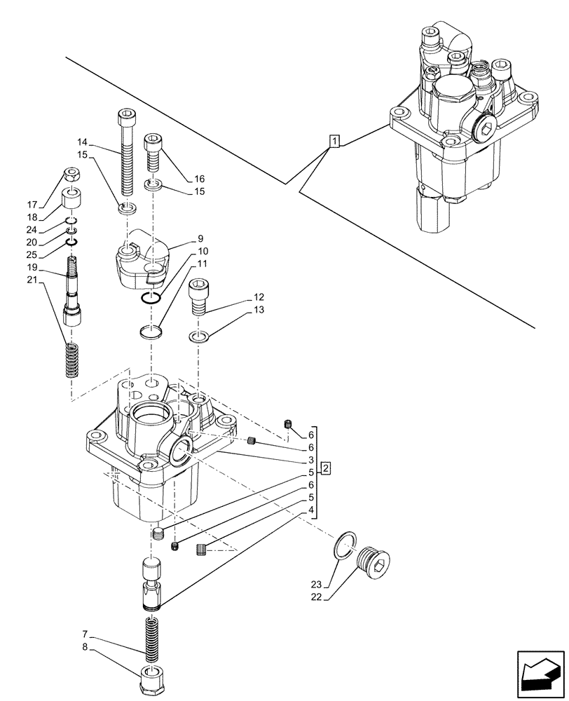 Схема запчастей Case IH FARMALL 110V - (35.114.020) - VAR - 342377, 342378, 342379, 342380, 342381, 744833, 759013 - REAR, HYDRAULIC LIFT, CONTROL VALVE, COMPONENTS (35) - HYDRAULIC SYSTEMS